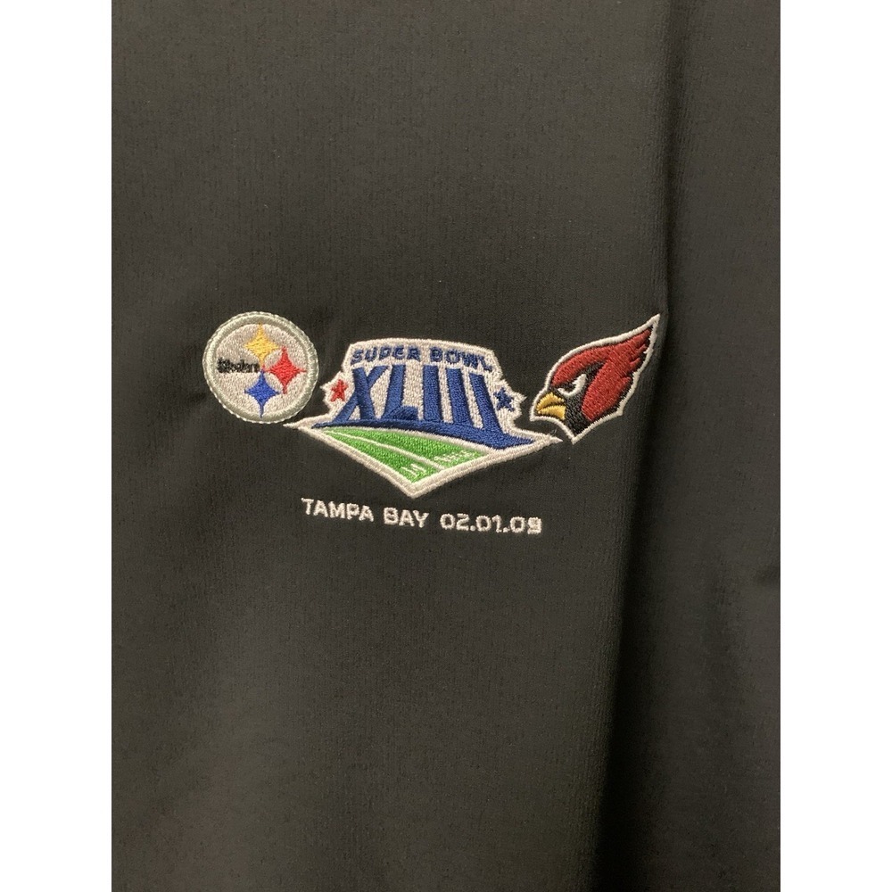 Pittsburgh Steelers  Men L Black NFL  Super Bowl Cutter & Buck - Picture 2 of 8